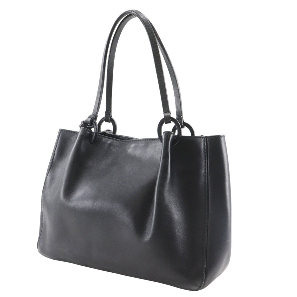 Gucci Black Leather Tote Bag (Pre-Owned)