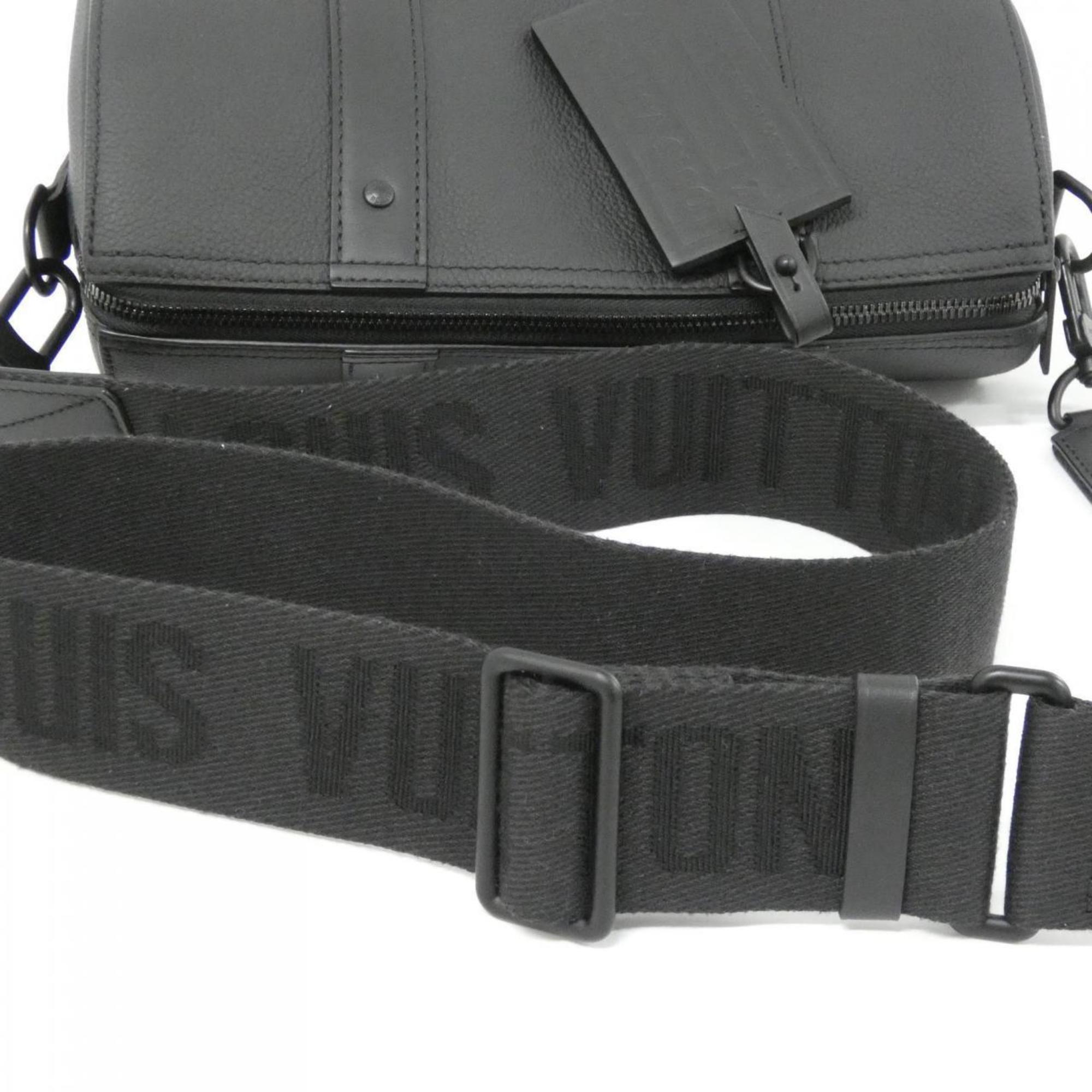 Louis Vuitton Black Leather Shoulder Bag