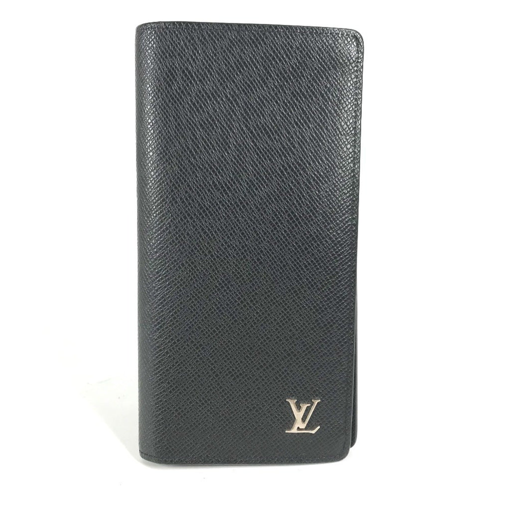 Louis Vuitton Taiga Ardoise Black Taiga Leather Long Wallet