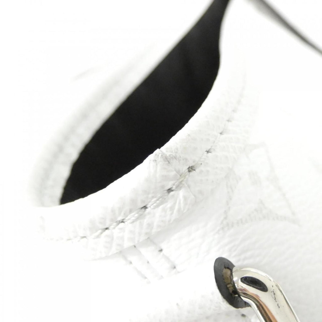 Louis Vuitton White Coated Canvas Leather Handbag