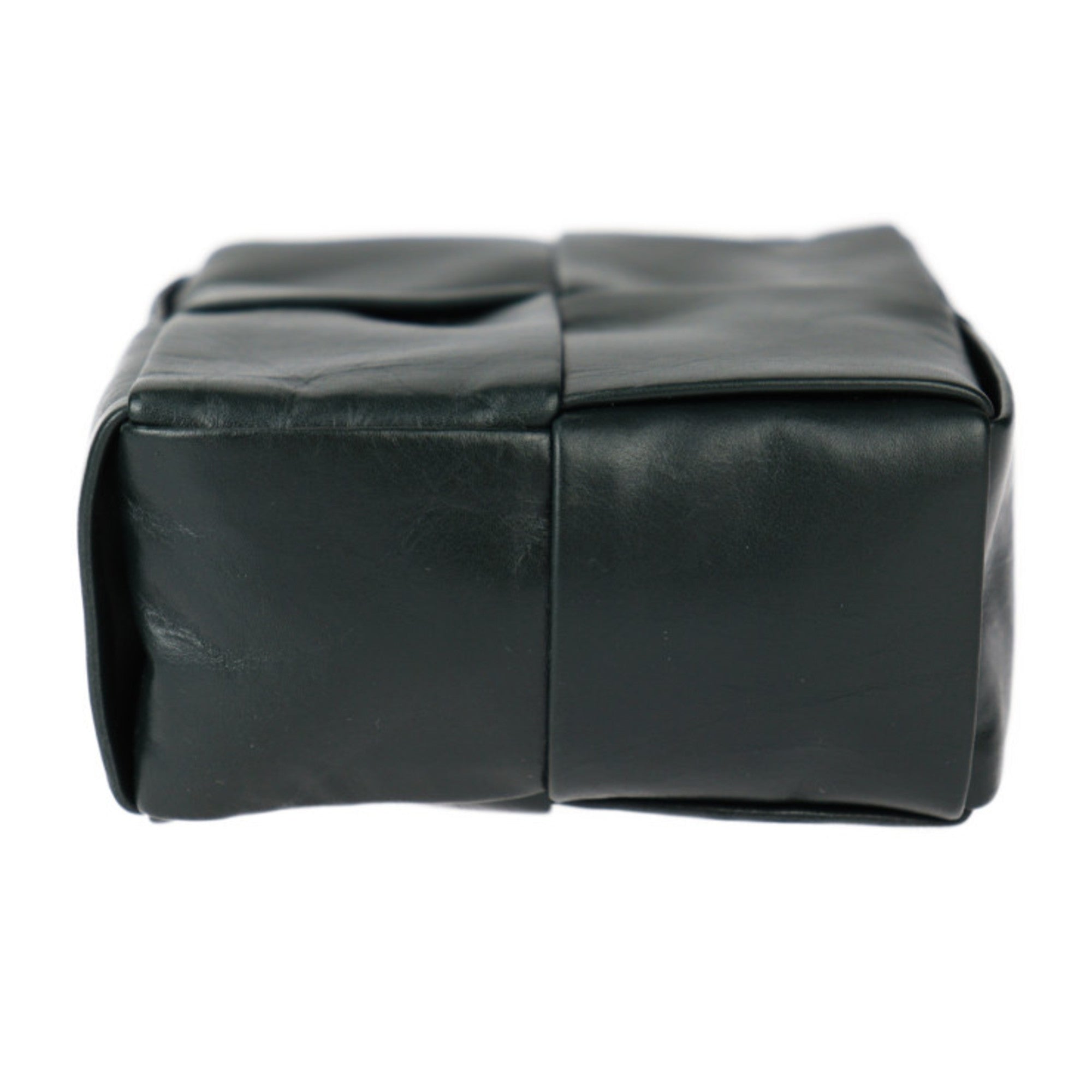 Bottega Veneta Intrecciato Dark Green Leather Fanny Pack Sling Bag