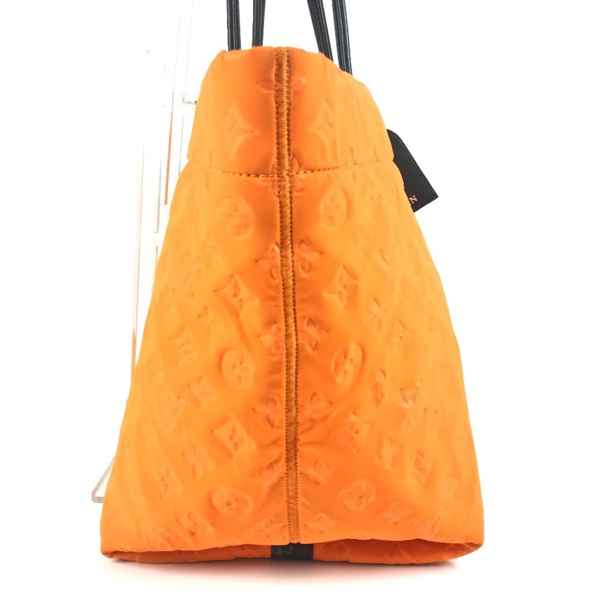 Louis Vuitton Orange Microfiber Shoulder Bag Tote Bag