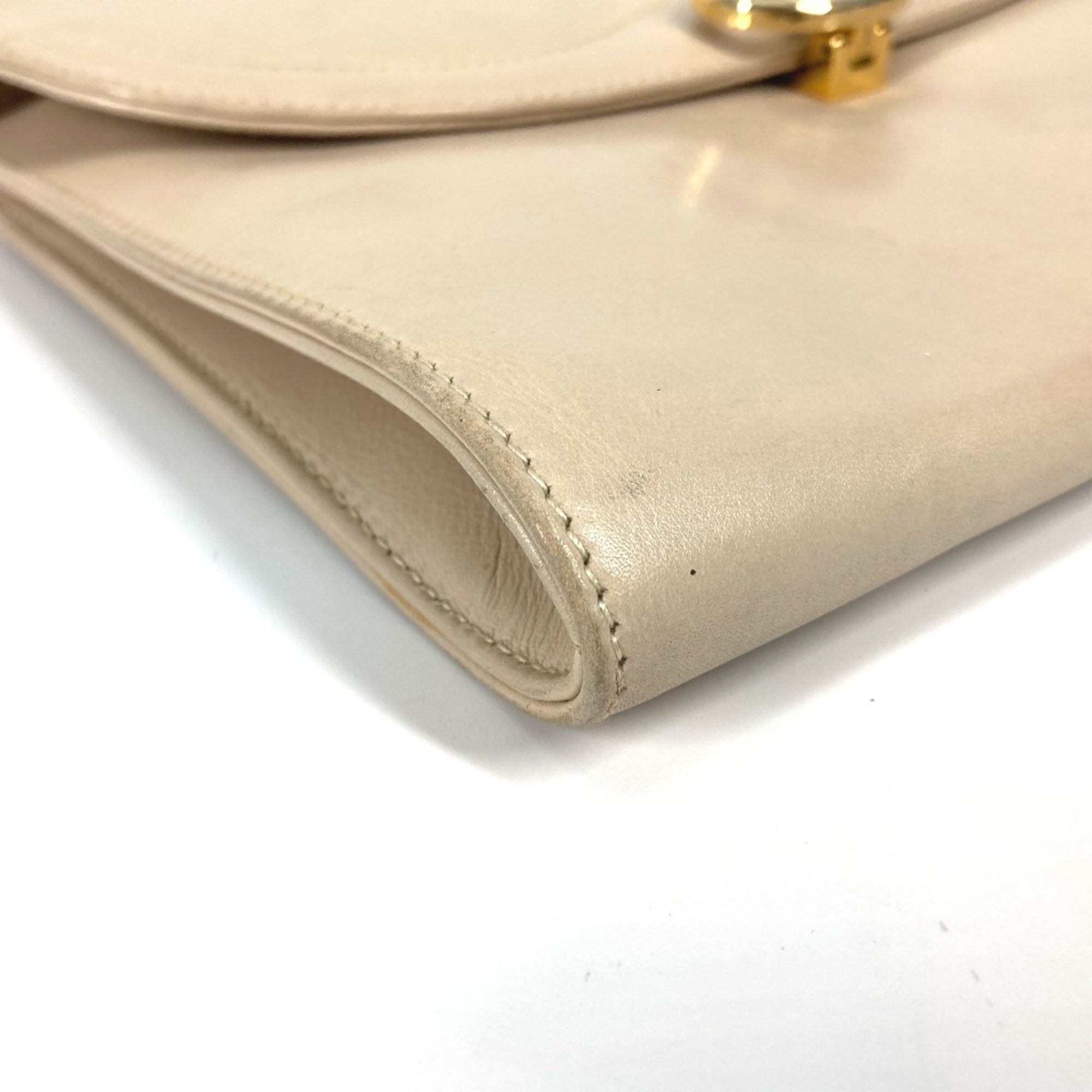 Celine Beige Leather Shoulder Bag
