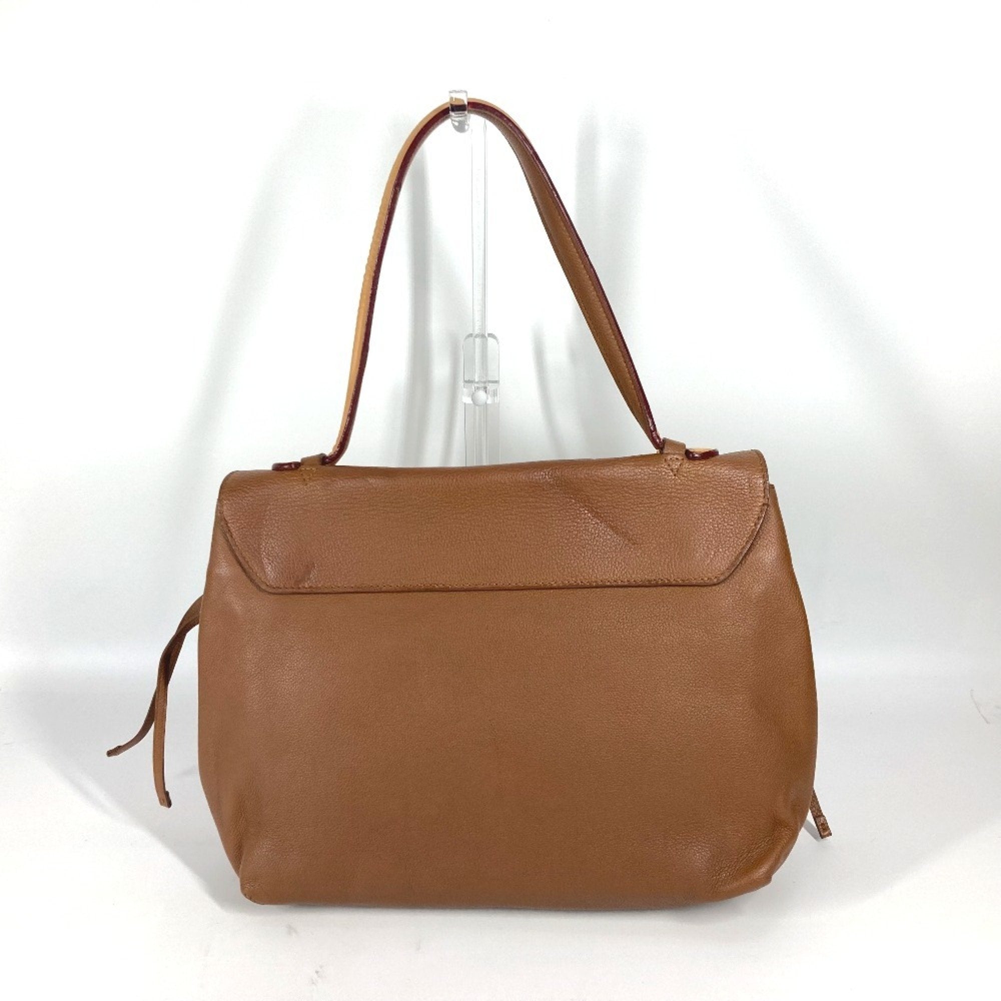 Louis Vuitton Brown Leather Shoulder Bag Tote Bag