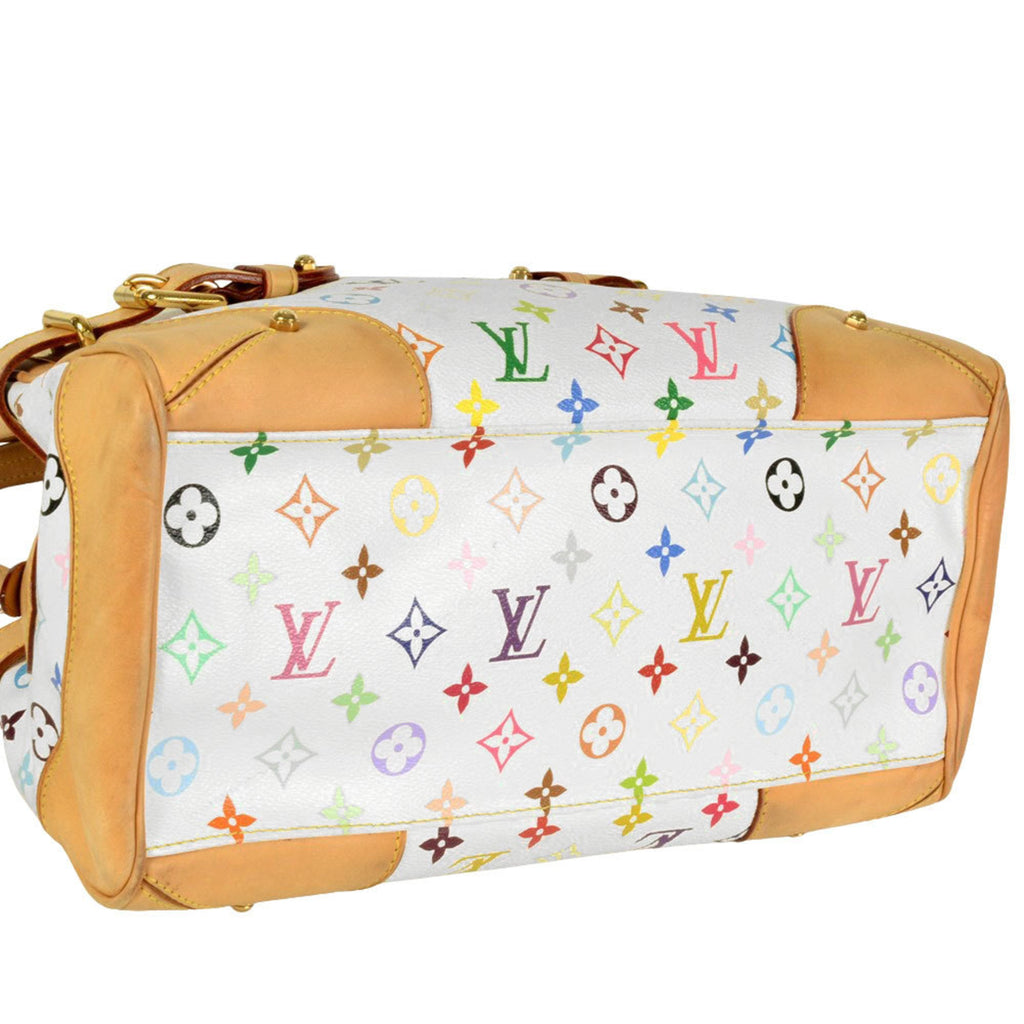Louis Vuitton Blanc Monogram Multicolore Tote Bag
