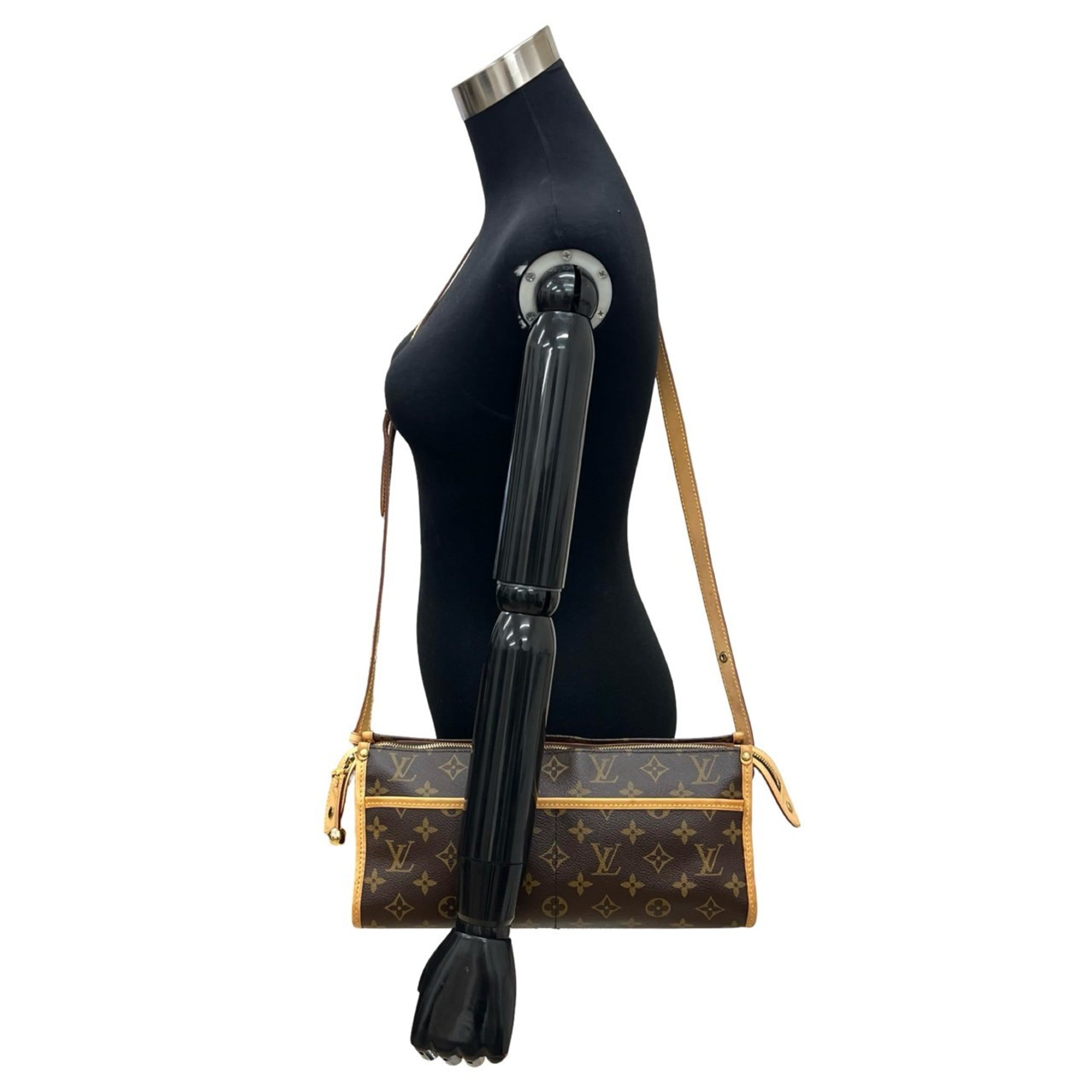 Louis Vuitton Brown Leather Pvc Pochette Shoulder Bag