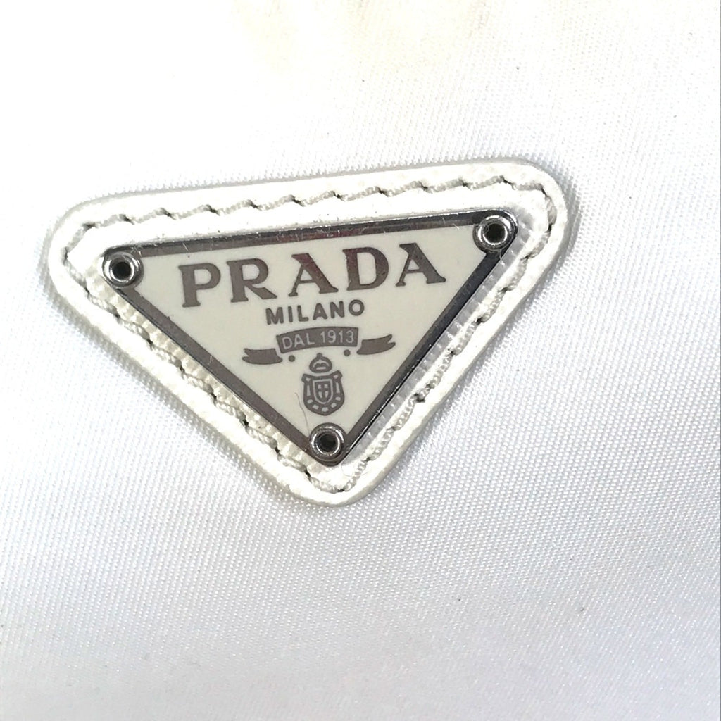 Prada White Cloth Shoulder Bag
