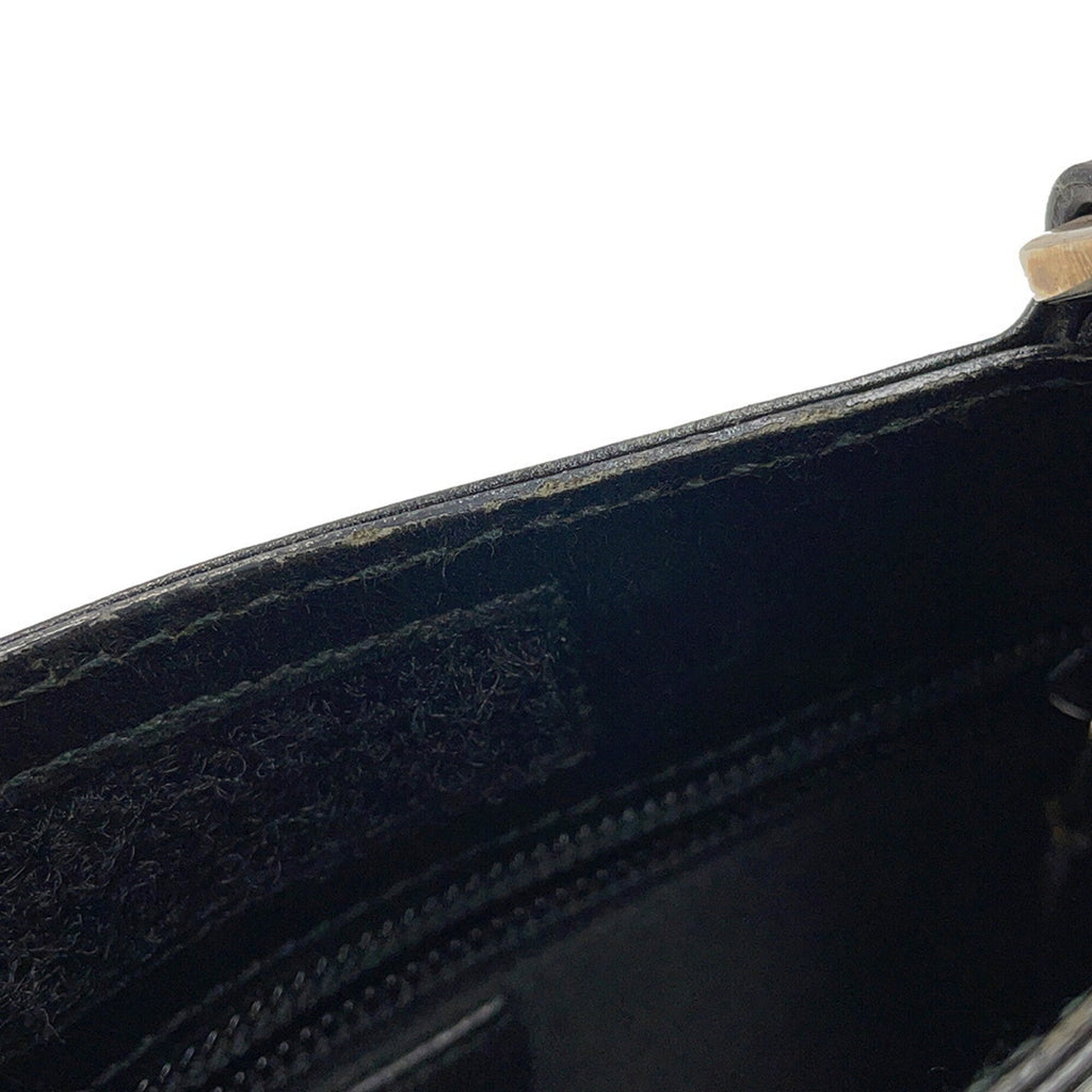 Gucci Black Red Color Gg Canvas Leather Handbag Shoulder Bag (Pre-Owned)