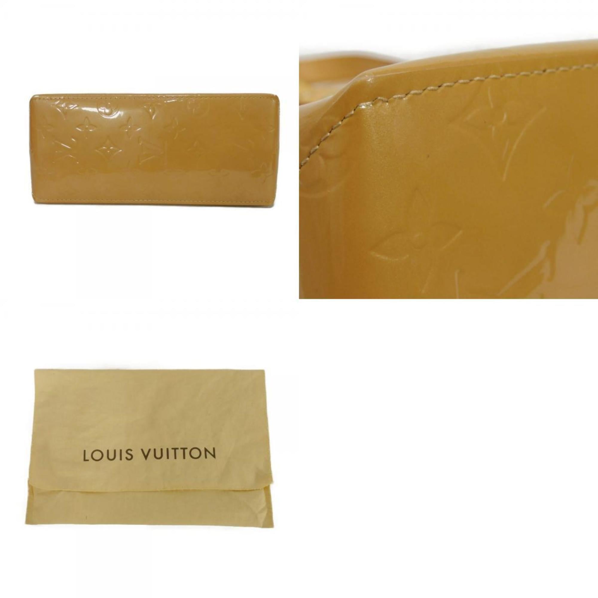 Louis Vuitton Beige Noisette Monogram Vernis Handbag Tote Bag