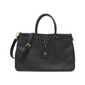 Louis Vuitton Black Leather Handbag