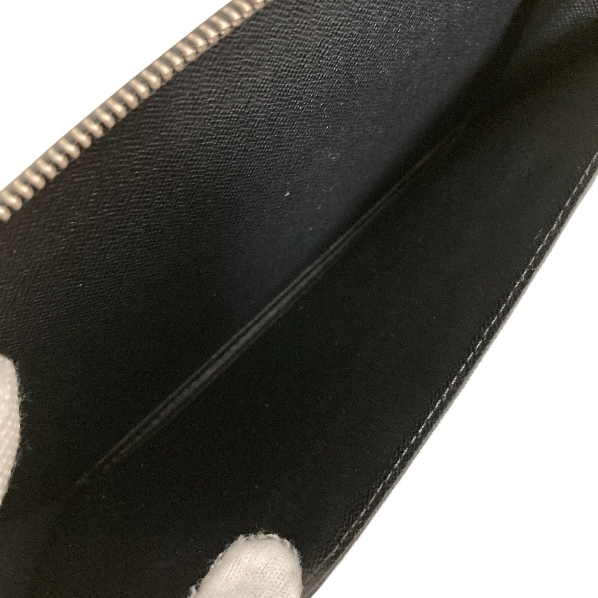 Louis Vuitton Ardoise Black Taiga Leather Long Wallet