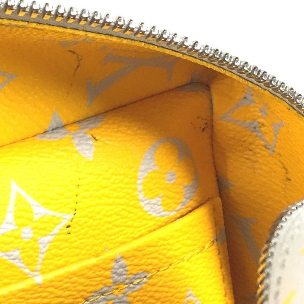 Louis Vuitton Gray Yellow Monogram Clutch Bag Pouch