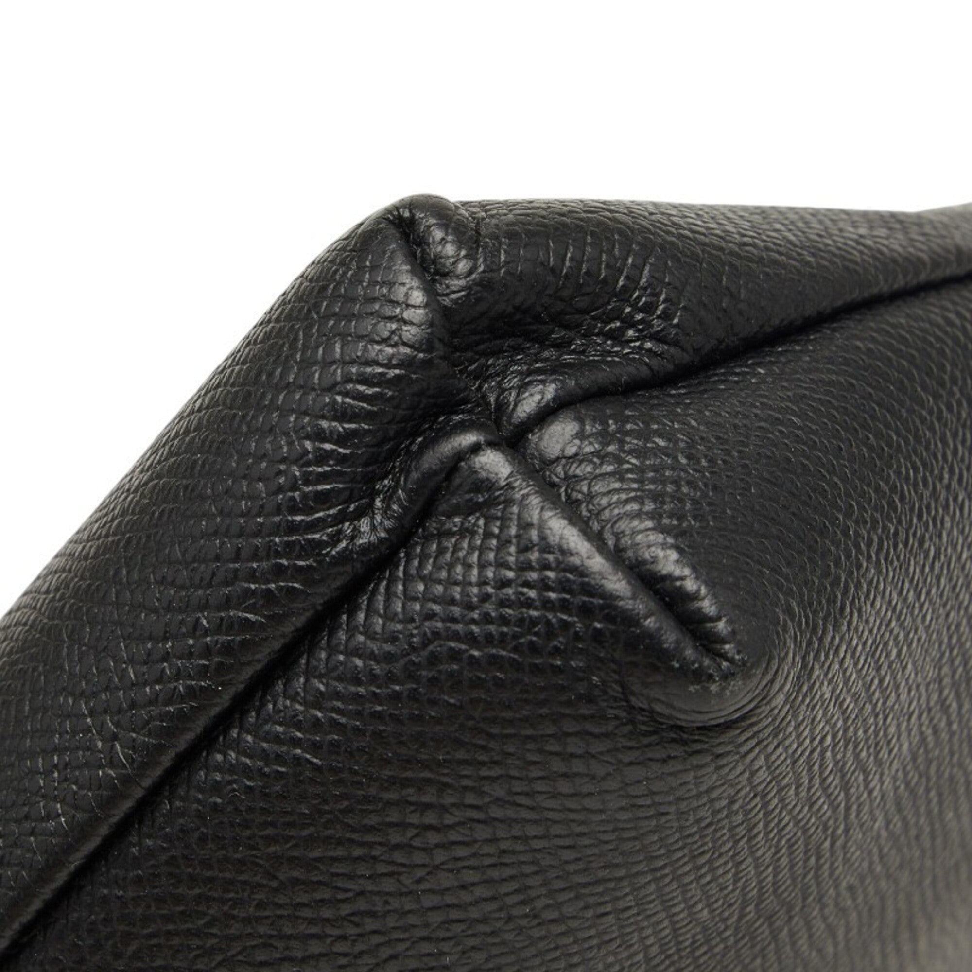 Balenciaga Black Leather Clutch