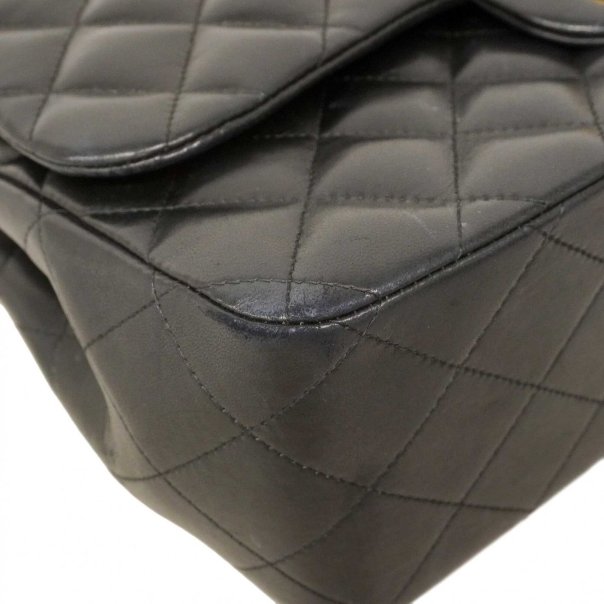 Chanel Black Leather Shoulder Bag