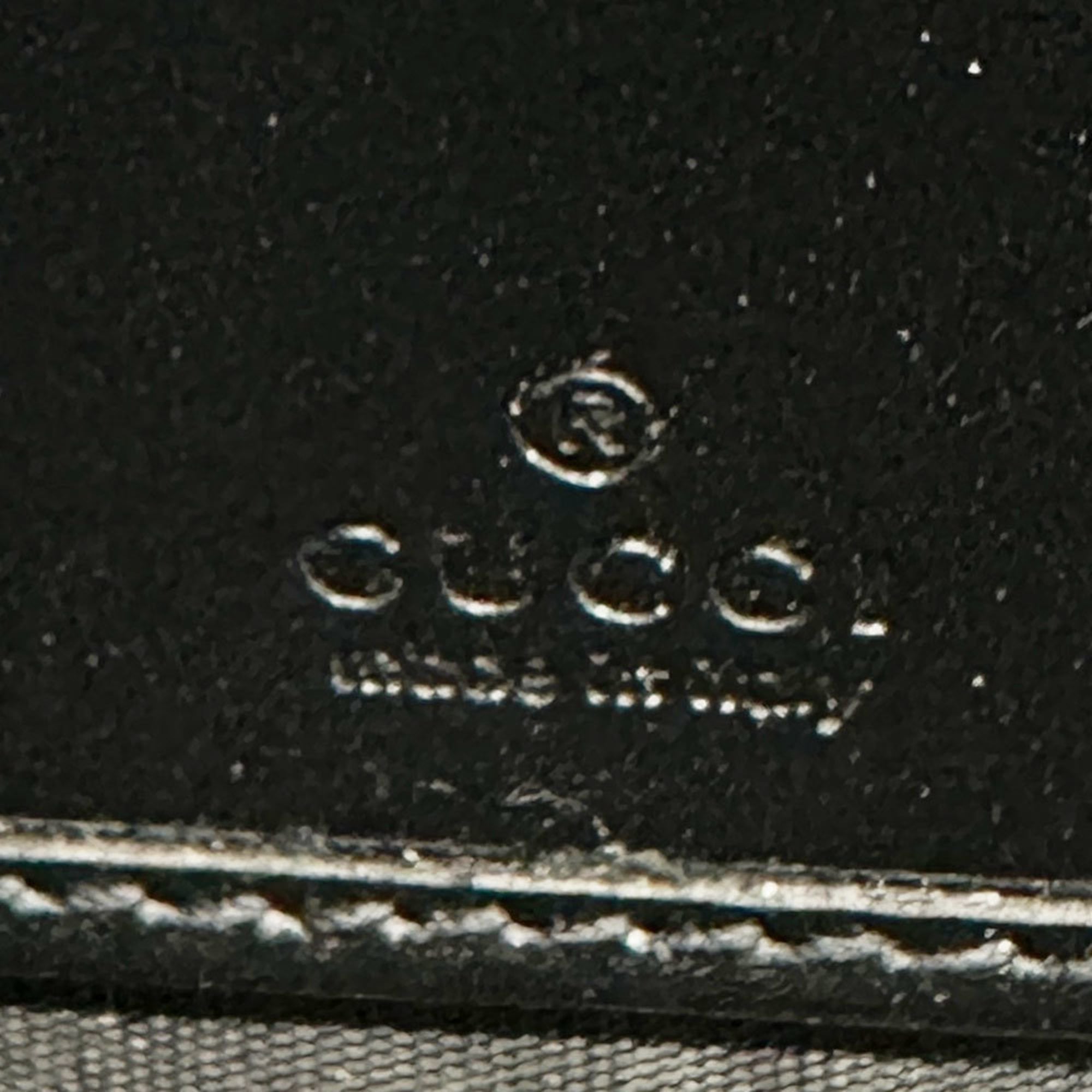 Gucci Black Leather Long Wallet (Bi-Fold) (Pre-Owned)