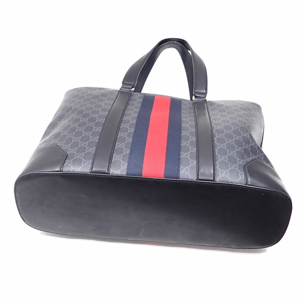 Gucci Black Pvc Leather Tote Bag (Pre-Owned)
