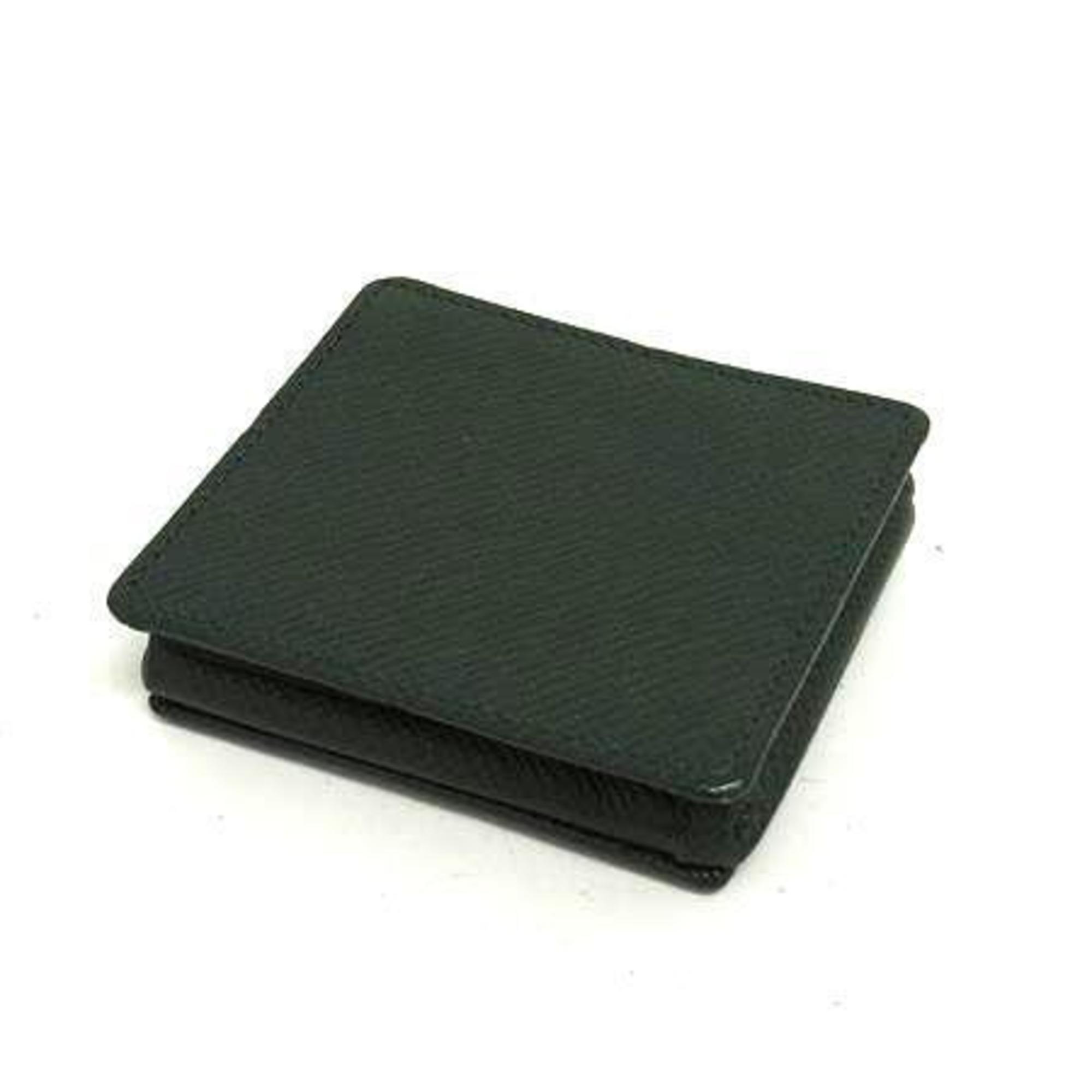 Louis Vuitton Episea Green Taiga Leather Coin Purse/Coin Case