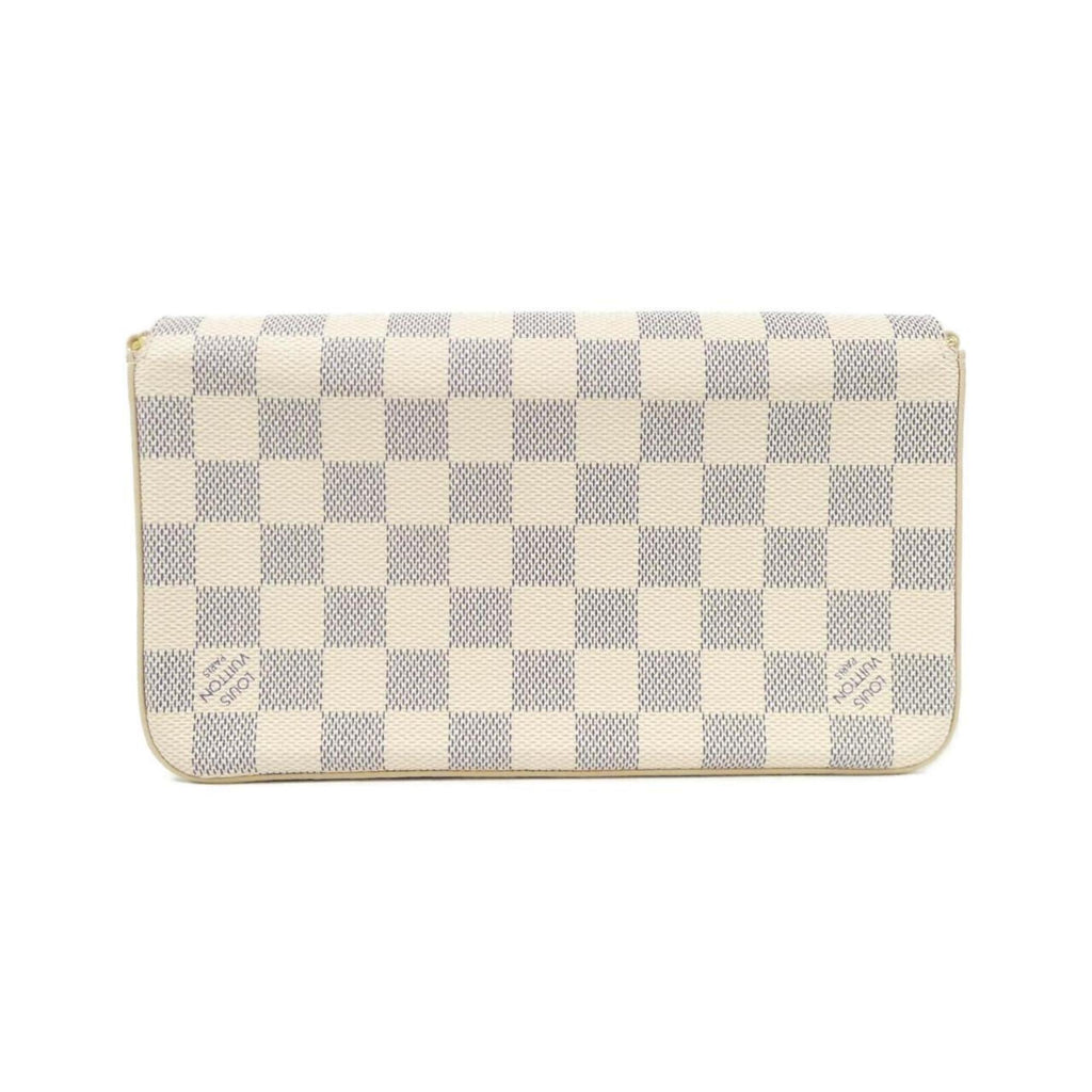 Louis Vuitton Azur Coated Canvas Pochette Pouch Shoulder Bag
