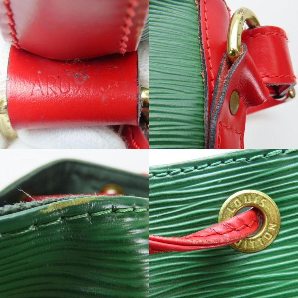 Louis Vuitton Epi Green Red Color Epi Leather Shoulder Bag