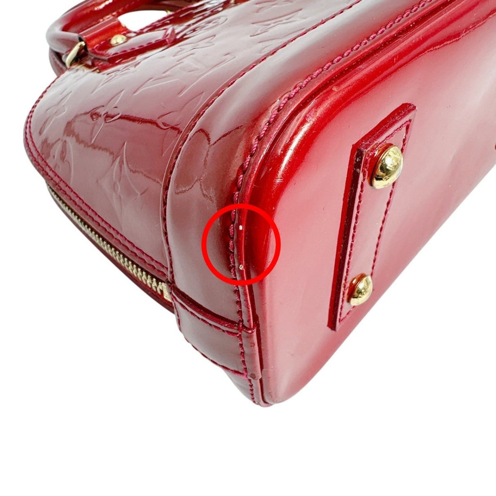 Louis Vuitton Pomme D'amour Red Color Monogram Vernis Handbag