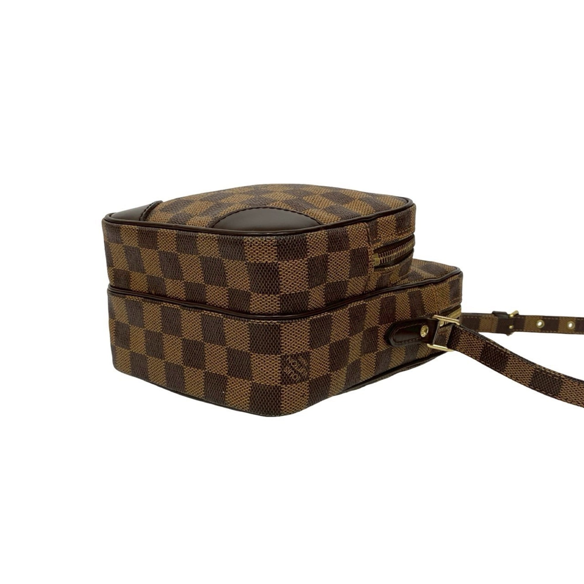 Louis Vuitton Brown Leather Pvc Pochette Shoulder Bag