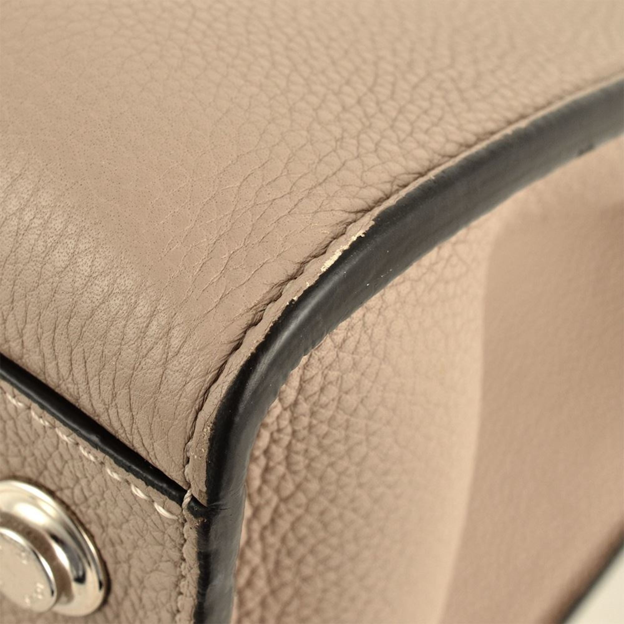 Louis Vuitton Beige Leather Handbag