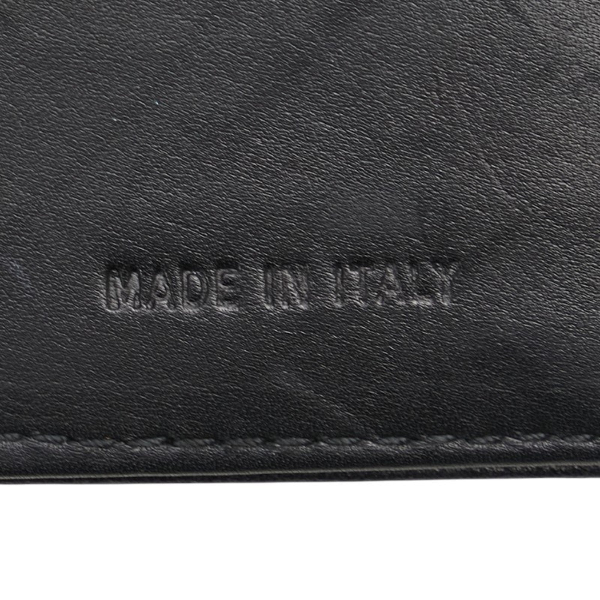 Prada Black Nylon Leather Wallet (Tri-Fold)