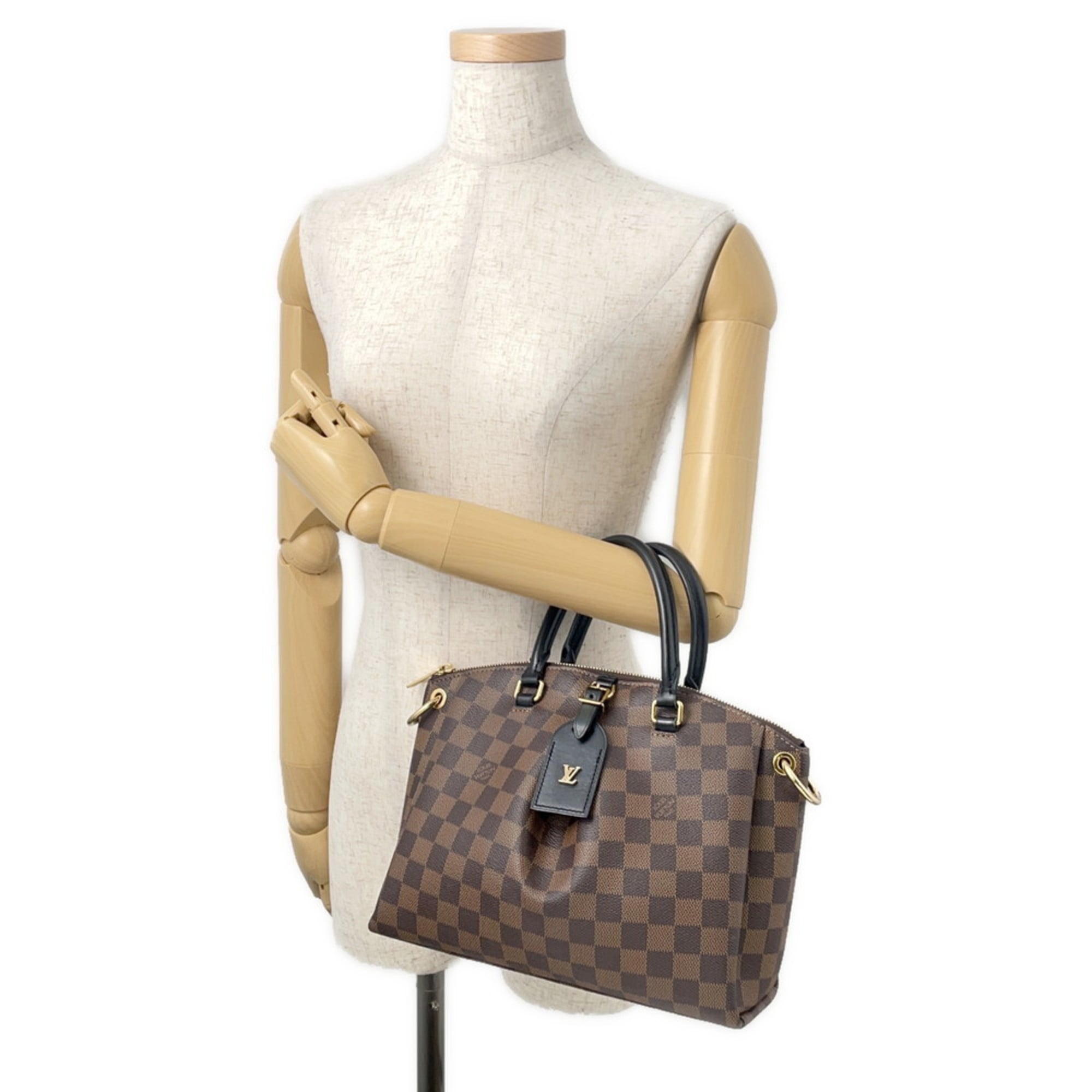 Louis Vuitton Damier Damier Canvas Ebene Noir Handbag