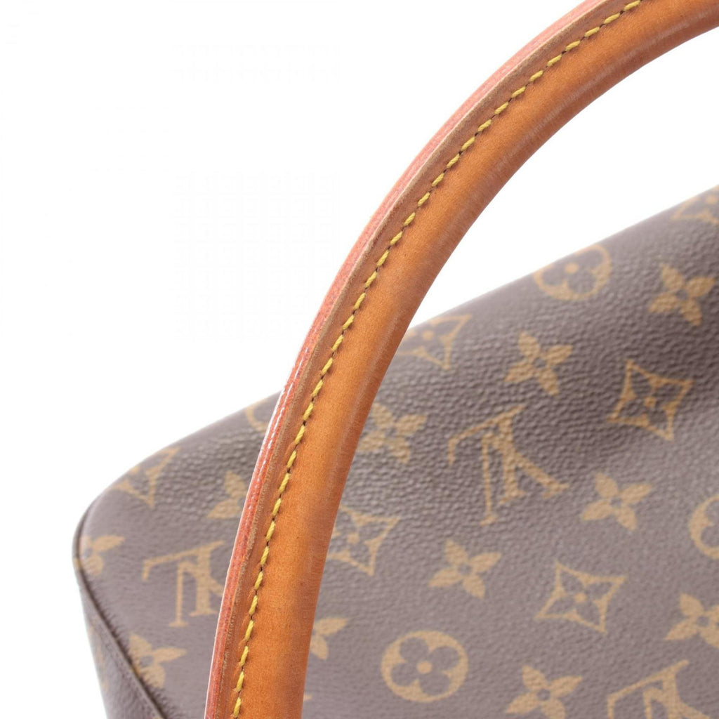 Louis Vuitton Brown Coated Canvas Leather Shoulder Bag