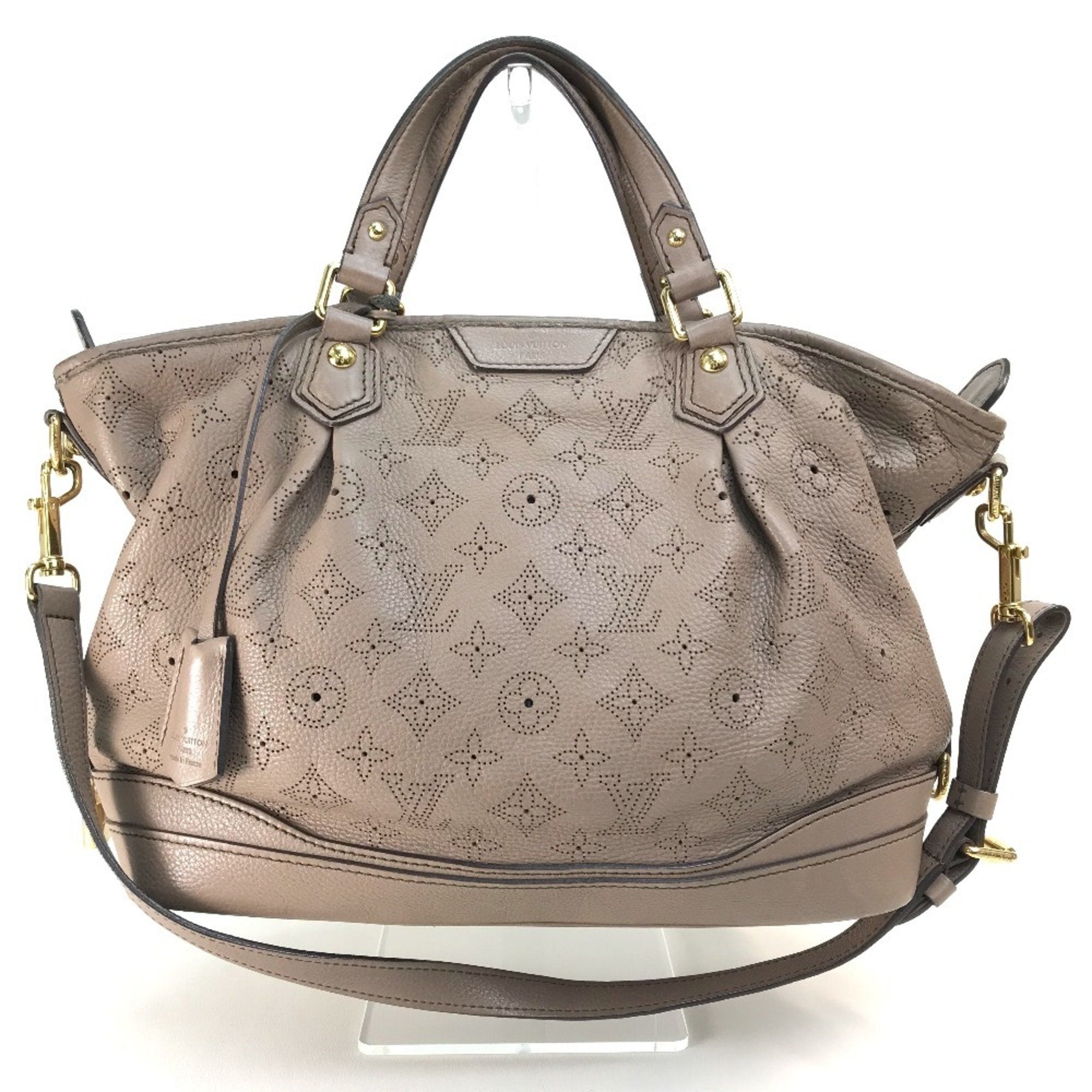 Louis Vuitton Beige Poodle Mahina Leather Handbag Shoulder Bag
