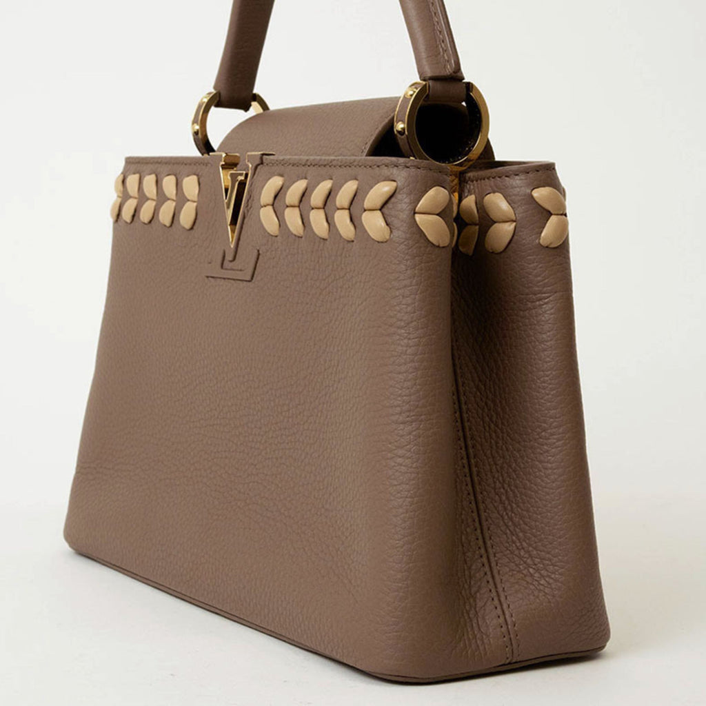 Louis Vuitton Pink Beige Cuir Ombre Leather Handbag