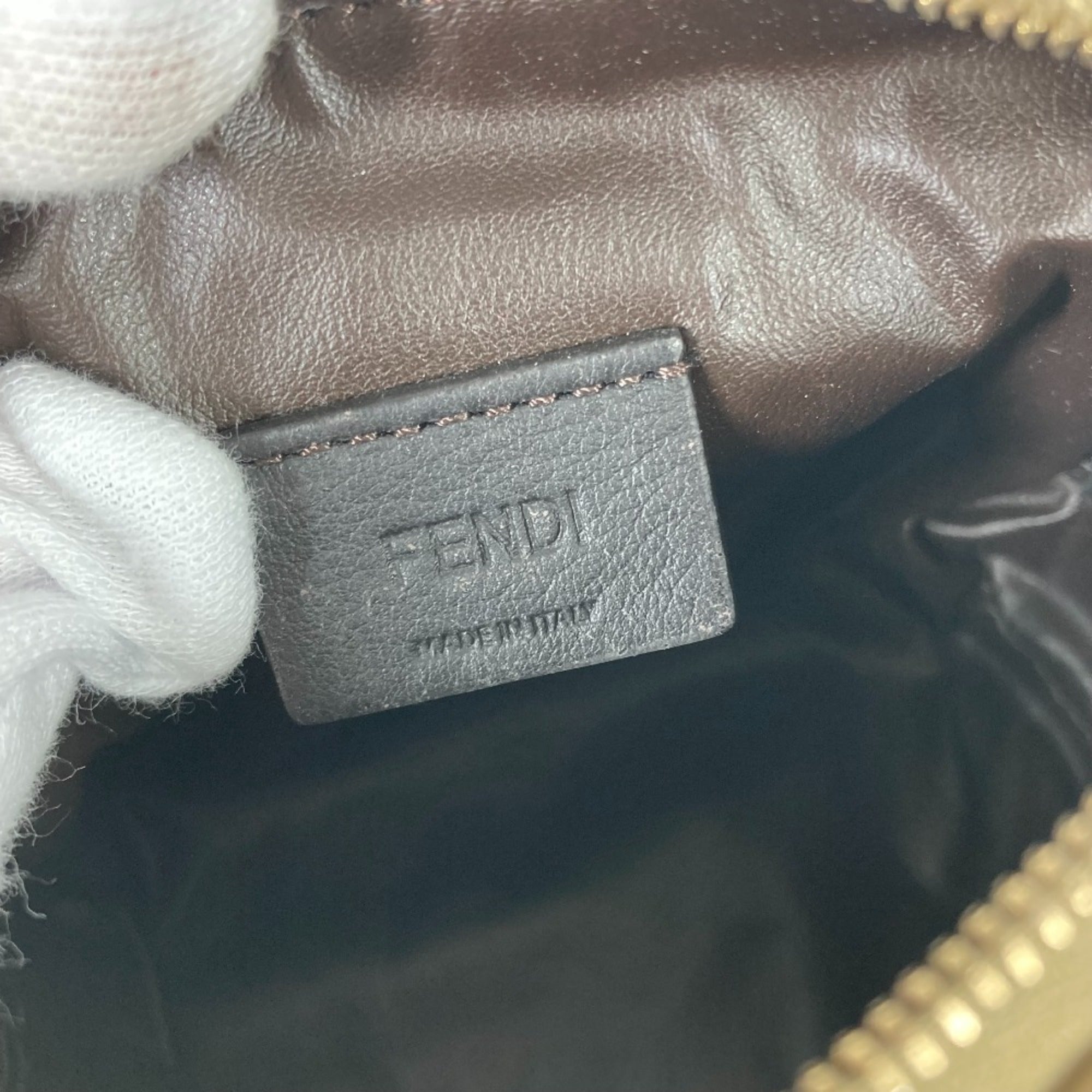 Fendi Beige Nylon Pouch