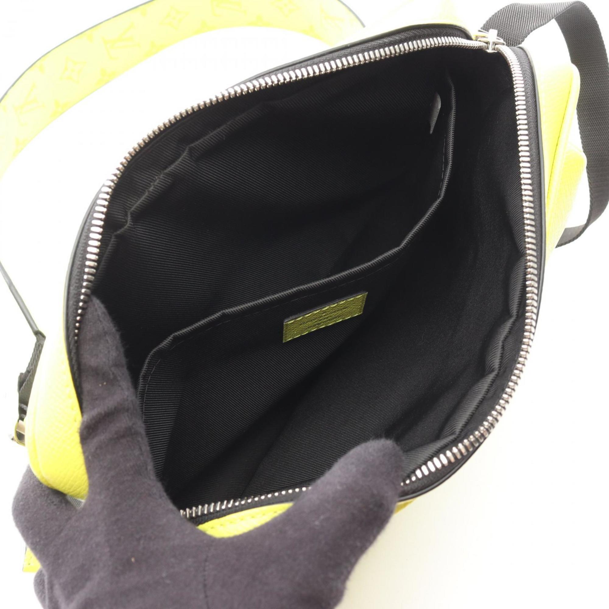 Louis Vuitton Jaune Yellow Coated Canvas Leather Shoulder Bag