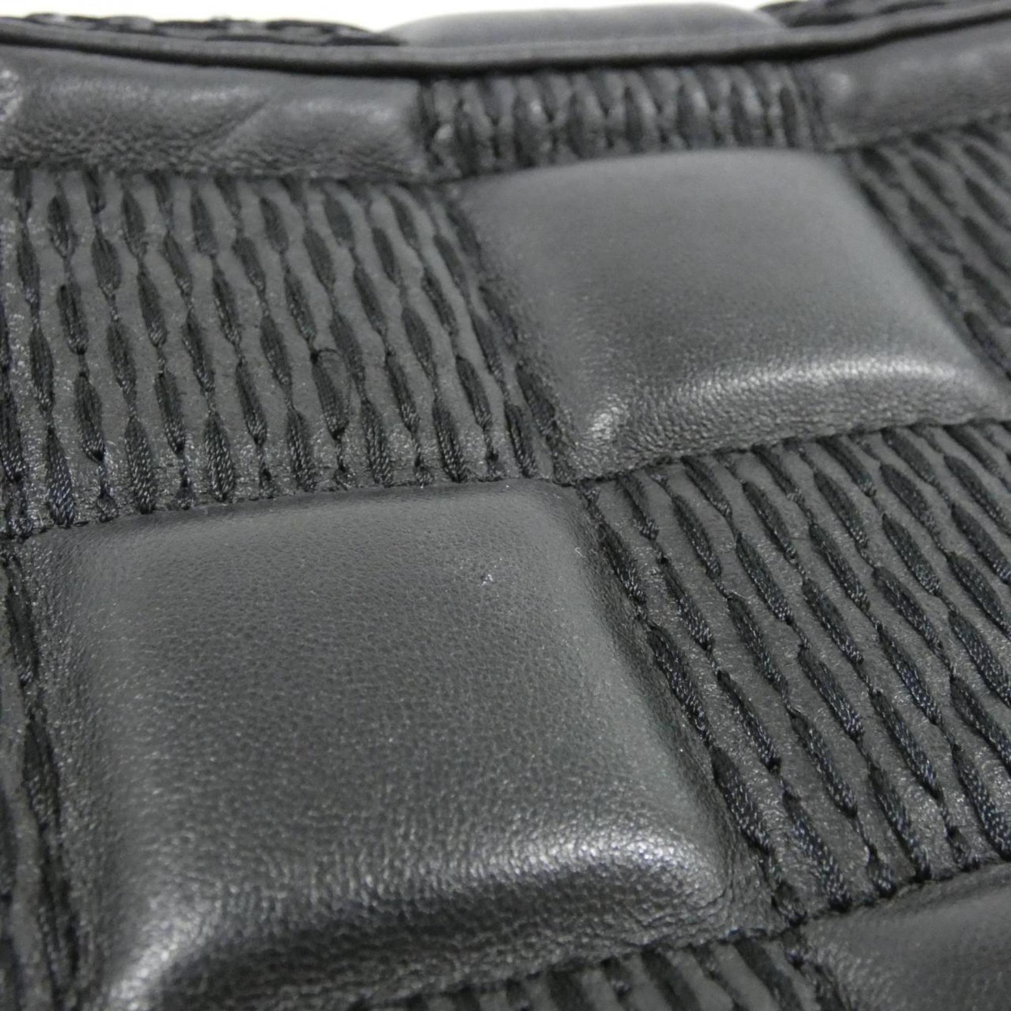 Louis Vuitton Black Leather Shoulder Bag