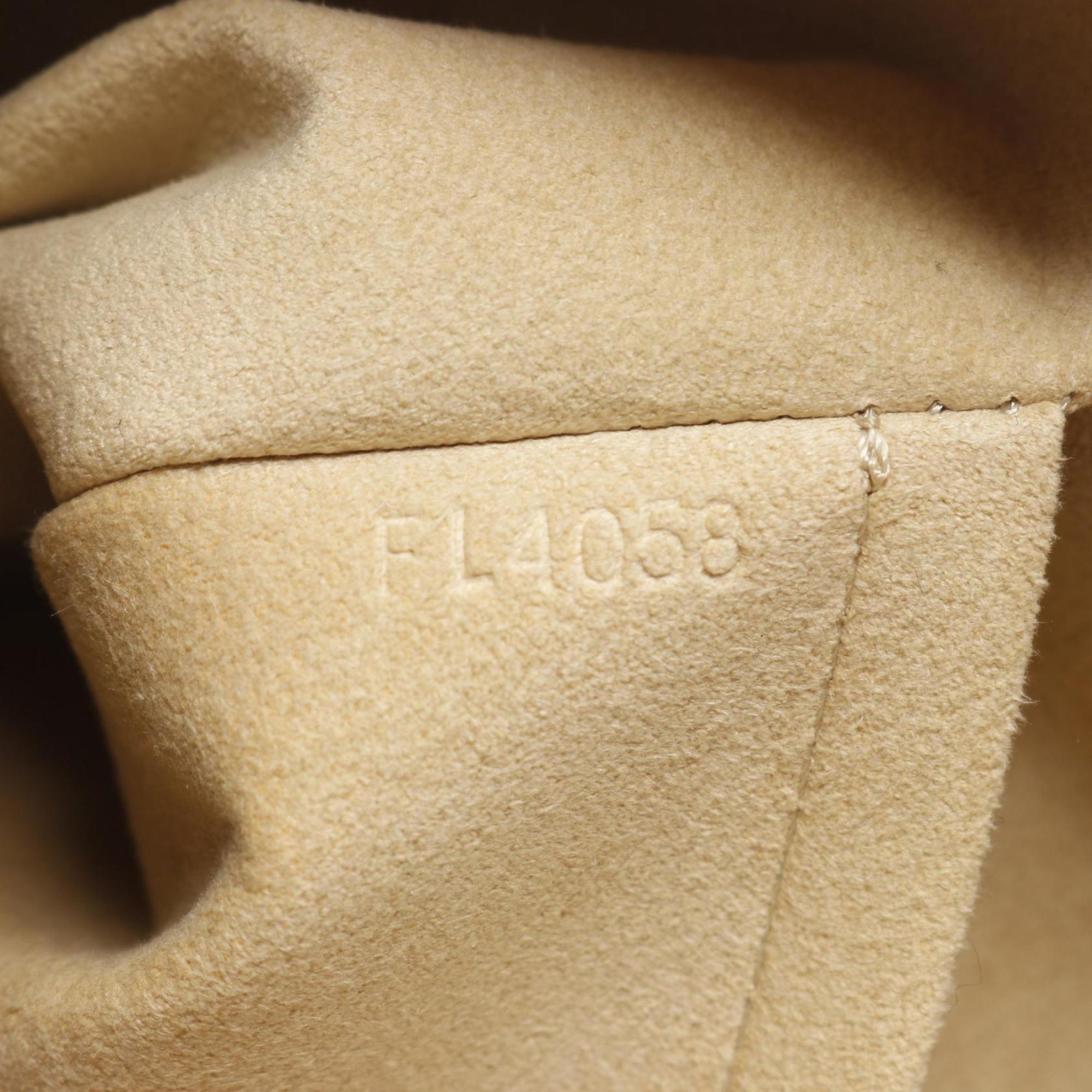 Louis Vuitton Brown Coated Canvas Leather Shoulder Bag
