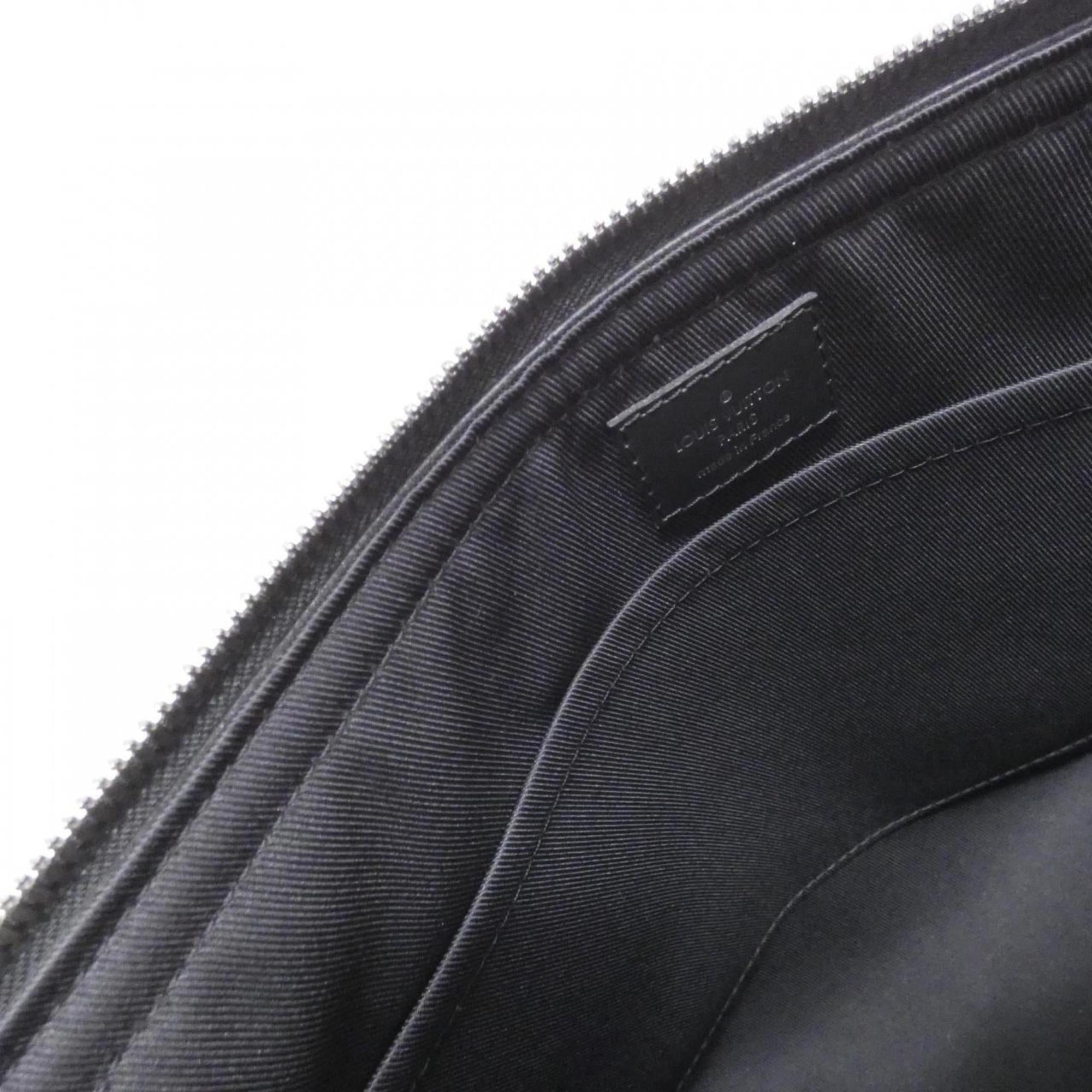 Louis Vuitton Black Coated Canvas Shoulder Bag