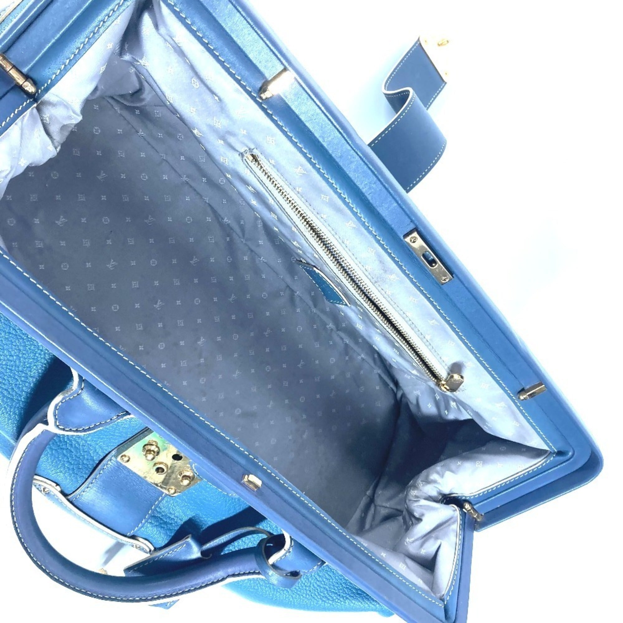 Louis Vuitton Suhali Blue Suhali Leather Handbag Tote Bag