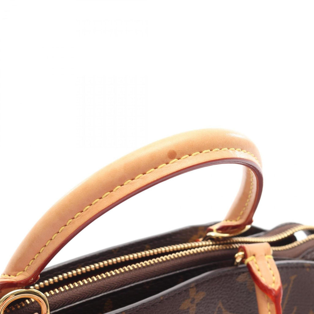 Louis Vuitton Brown Coated Canvas Leather Handbag