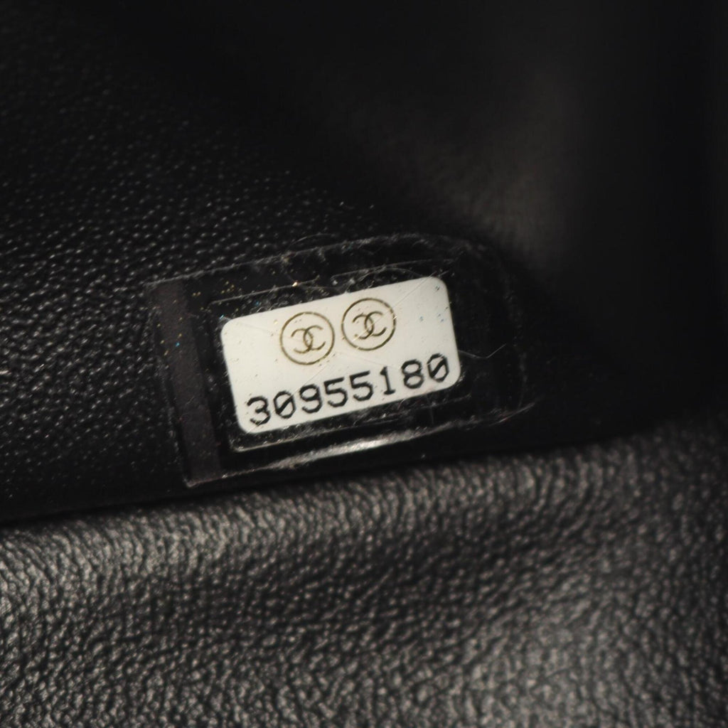 Chanel Black Leather Handbag Shoulder Bag