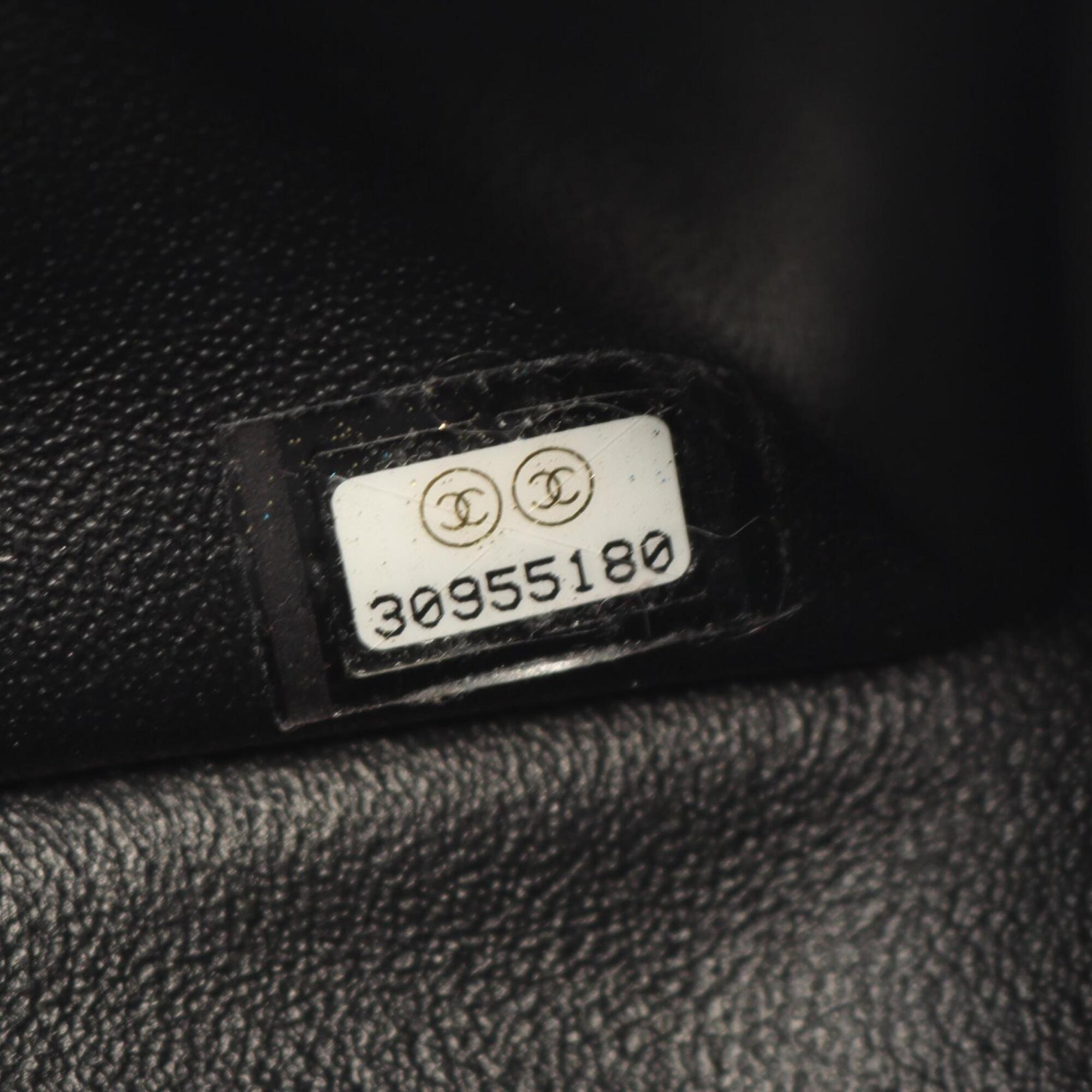 Chanel Black Leather Handbag Shoulder Bag