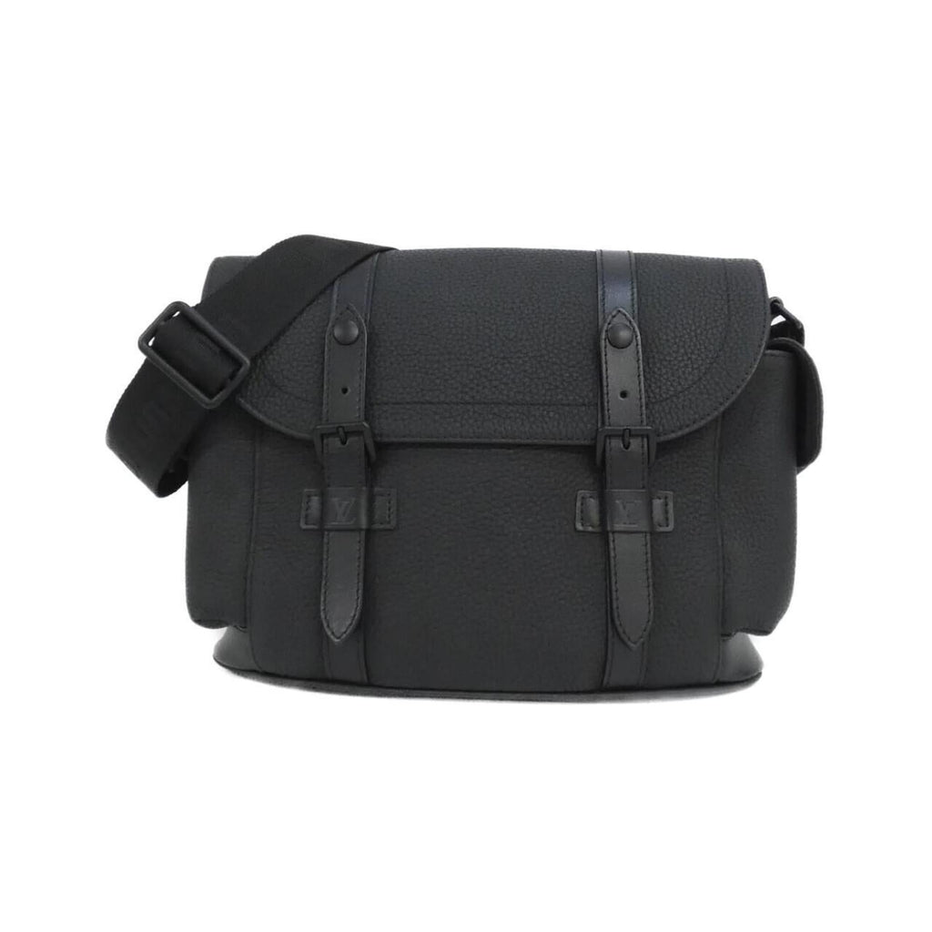 Louis Vuitton Black Leather Shoulder Bag