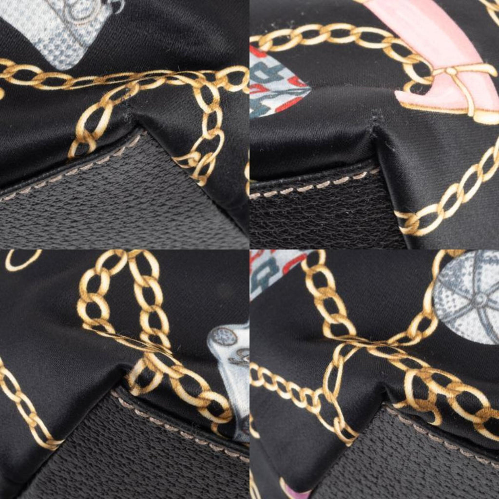 Gucci Multi-Color Satin Leather Tote Bag (Pre-Owned)