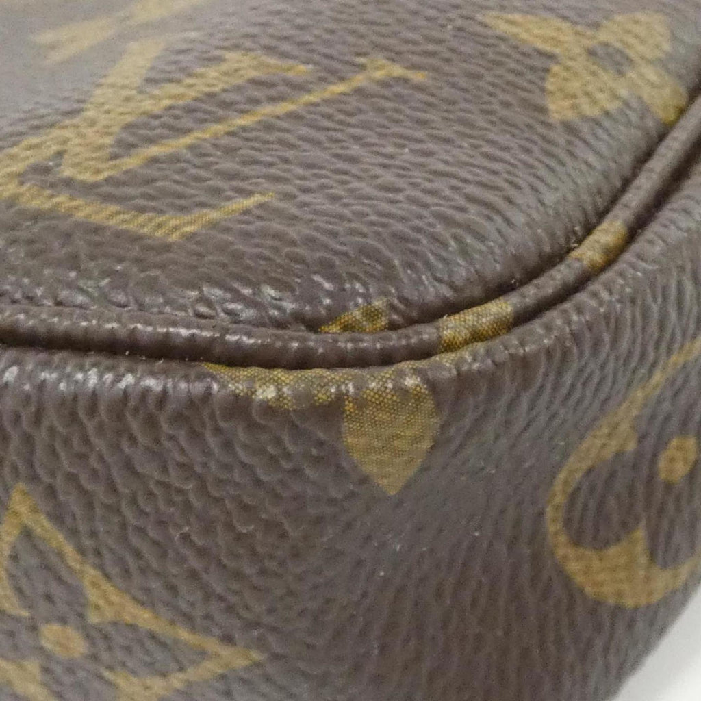 Louis Vuitton Marron Coated Canvas Pouch