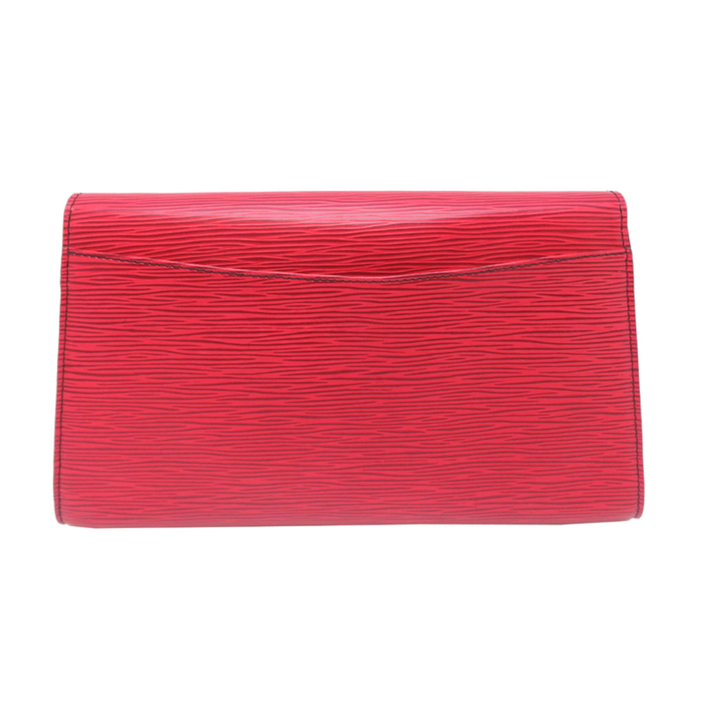Louis Vuitton Castilian Red Epi Leather Clutch Bag