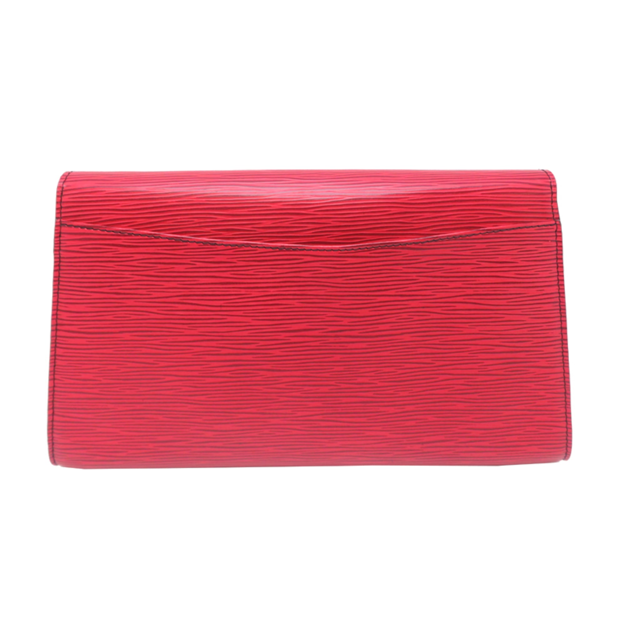 Louis Vuitton Castilian Red Epi Leather Clutch Bag