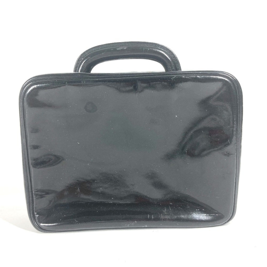 Chanel Black Leather Handbag Vanity Bag