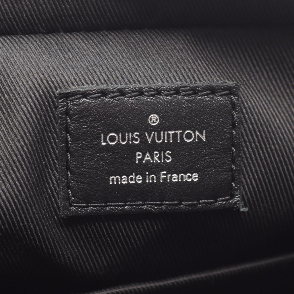 Louis Vuitton Gray White Coated Canvas Leather Shoulder Bag