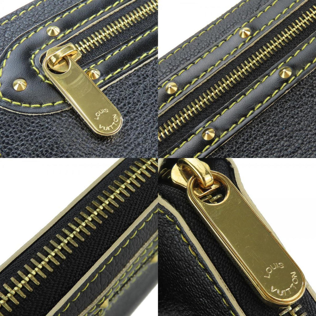 Louis Vuitton Black Leather Long Wallet