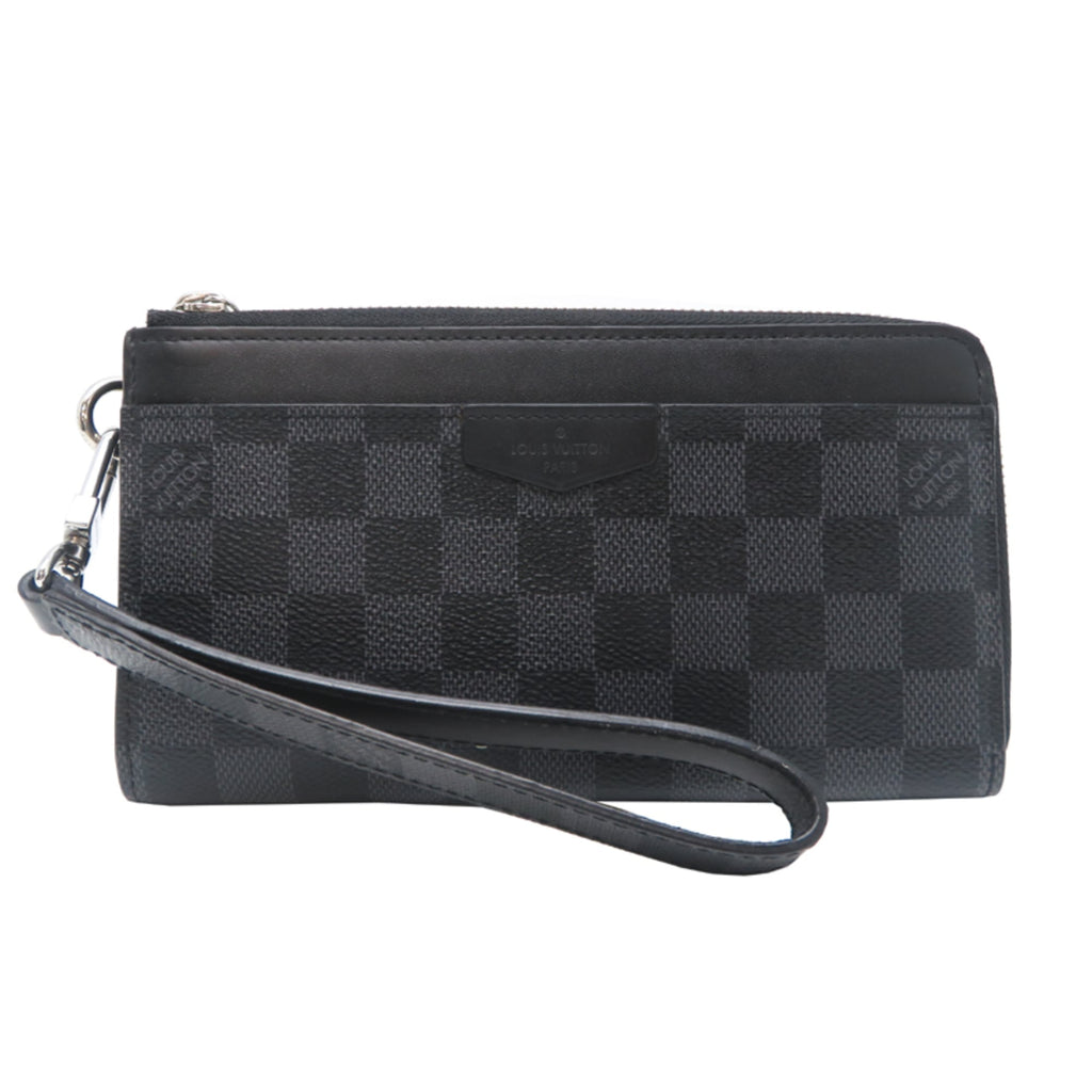 Louis Vuitton Black Damier Graphite Long Wallet