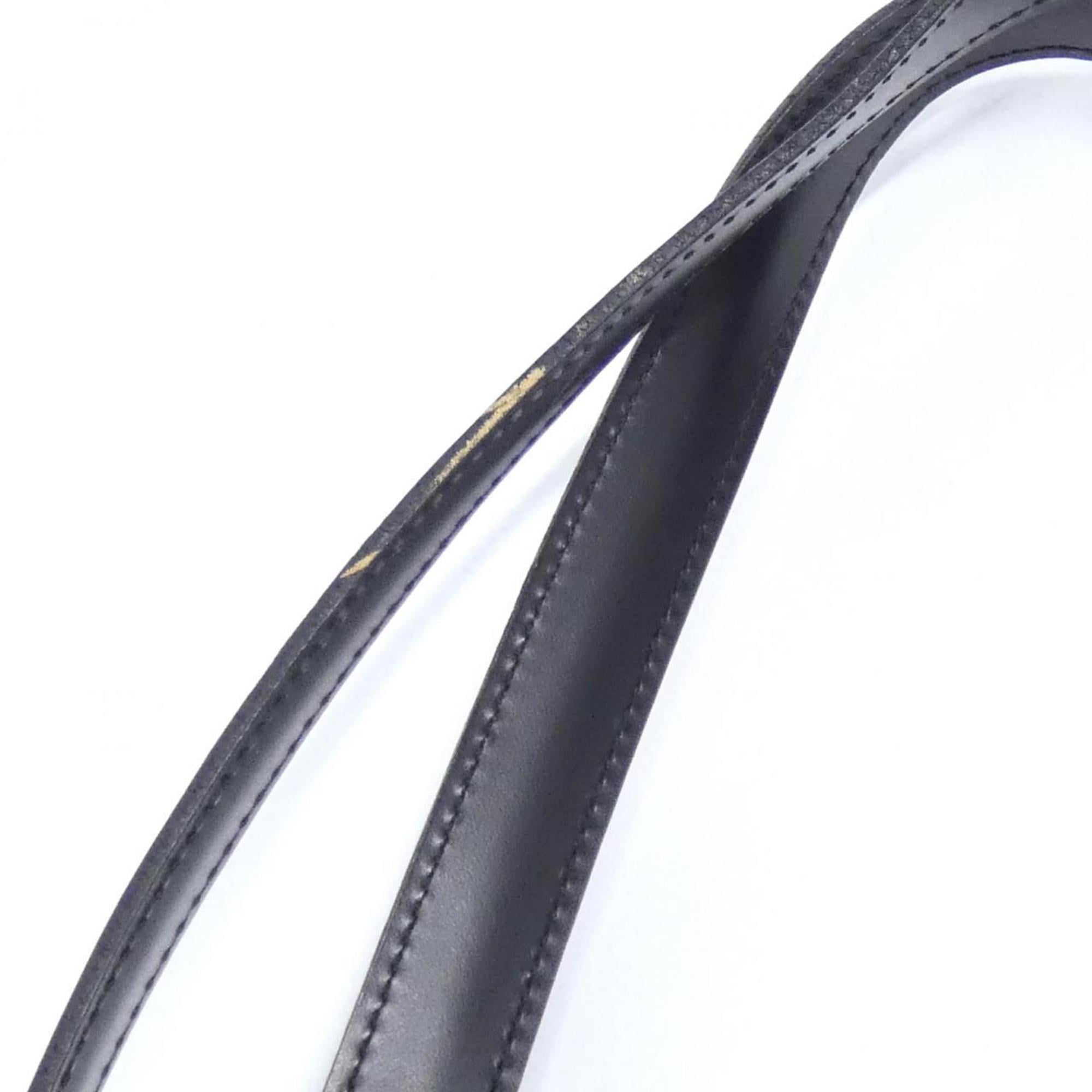 Louis Vuitton Black Leather Shoulder Bag